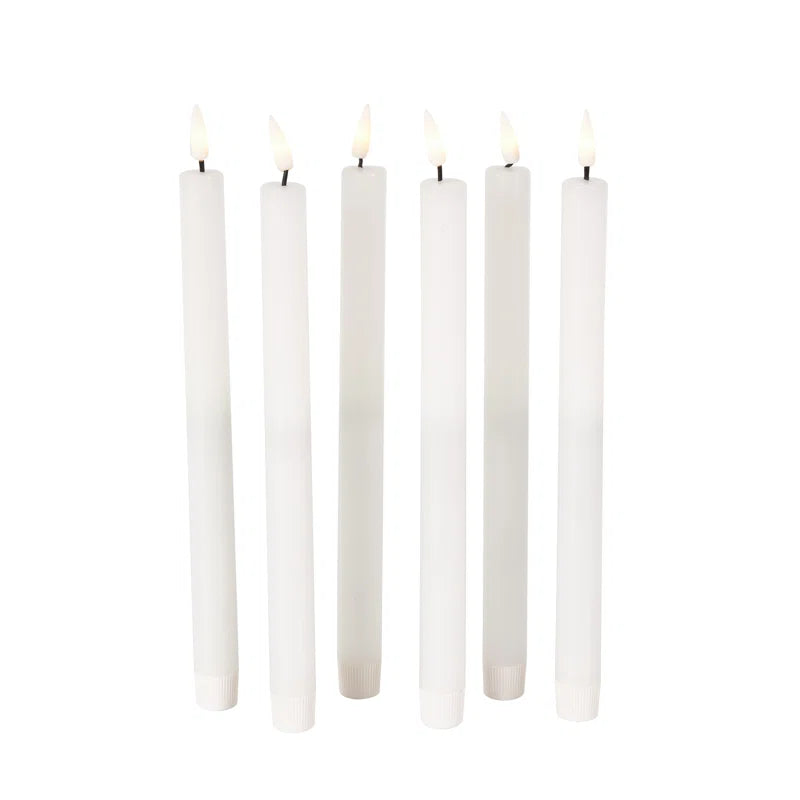 Cole And Grey Wax Indoor Outdoor Flameless Candle With Remote Control Set (Set of 6)