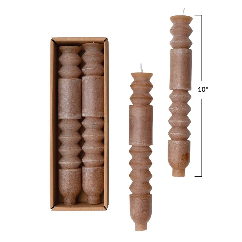 Unscented Totem Taper Candles in Box